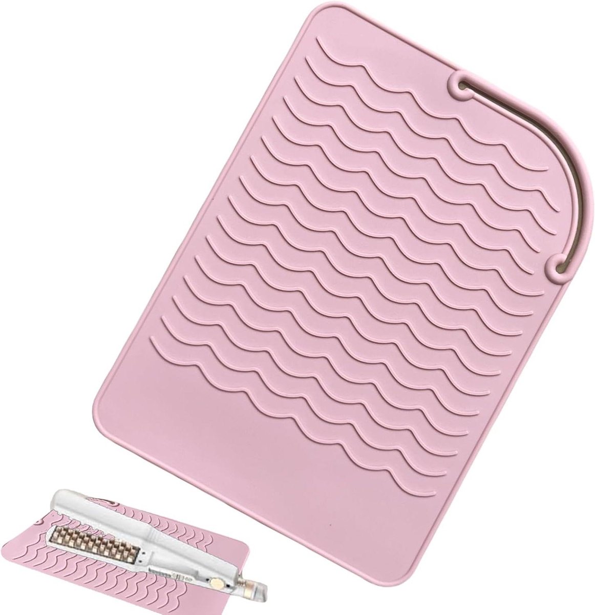 Krultangmat - Hittebestendige mat - Stylingtool onderlegger - Antislip siliconen - 217 x 156 cm - Groen