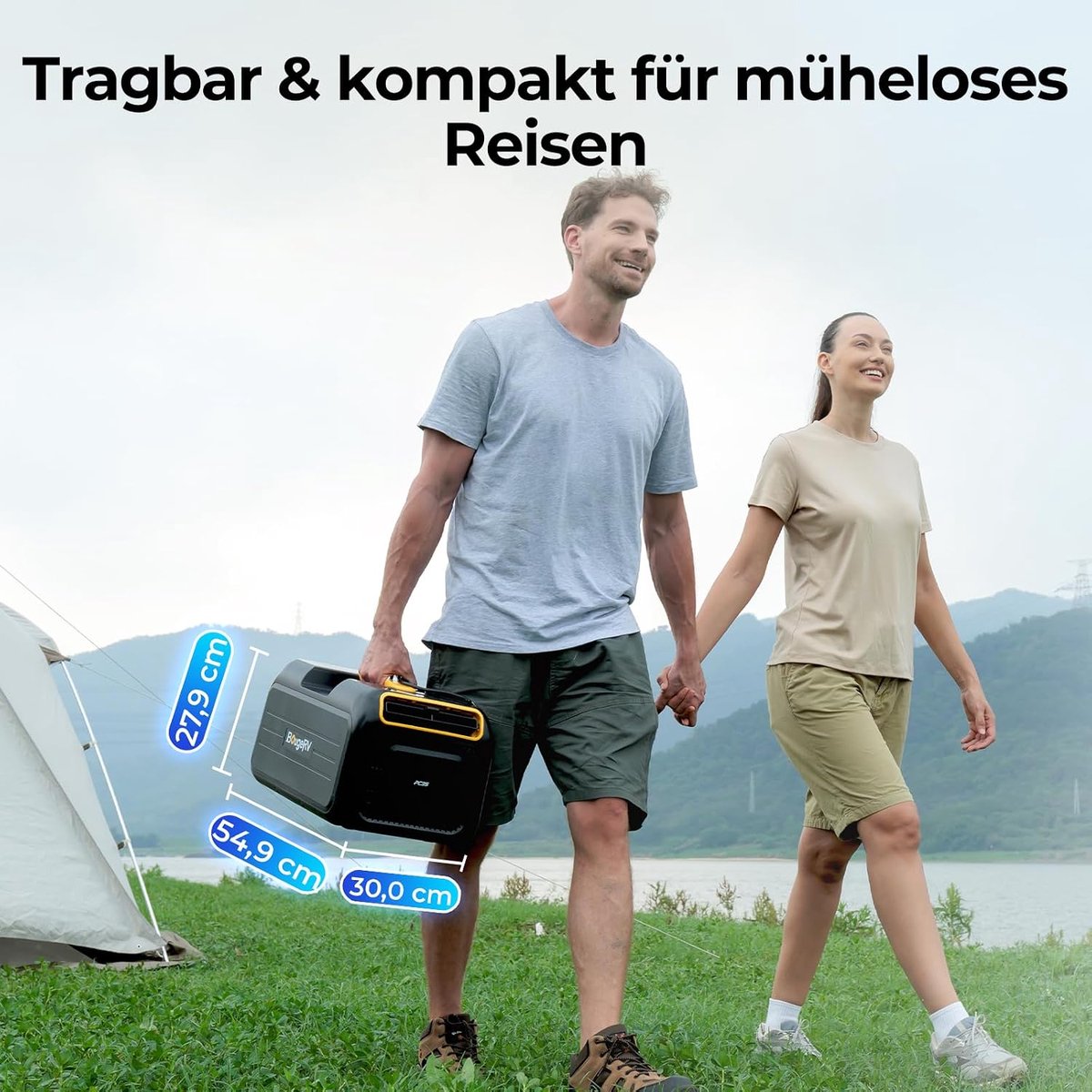 KungFu buy Draagbare airconditioner 5-in-1 compacte camping airco met app bediening, snelle koeling, 3500 BTU voor tent en camper thumbnail 5