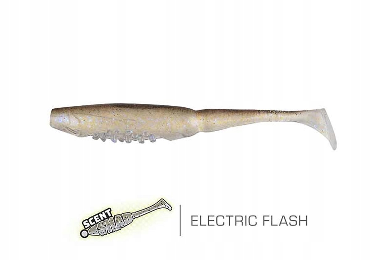 Fox Rage Scent Shad 13cm Elektrische Flitser - Zander & Baars Kunstaas