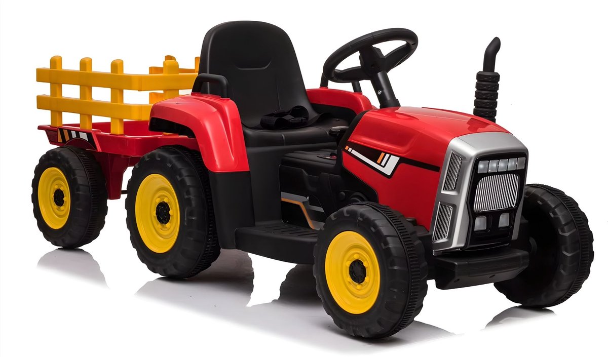 Elektrische tractor - Met afstandsbediening, 7 LED-koplampen, MP3-speler