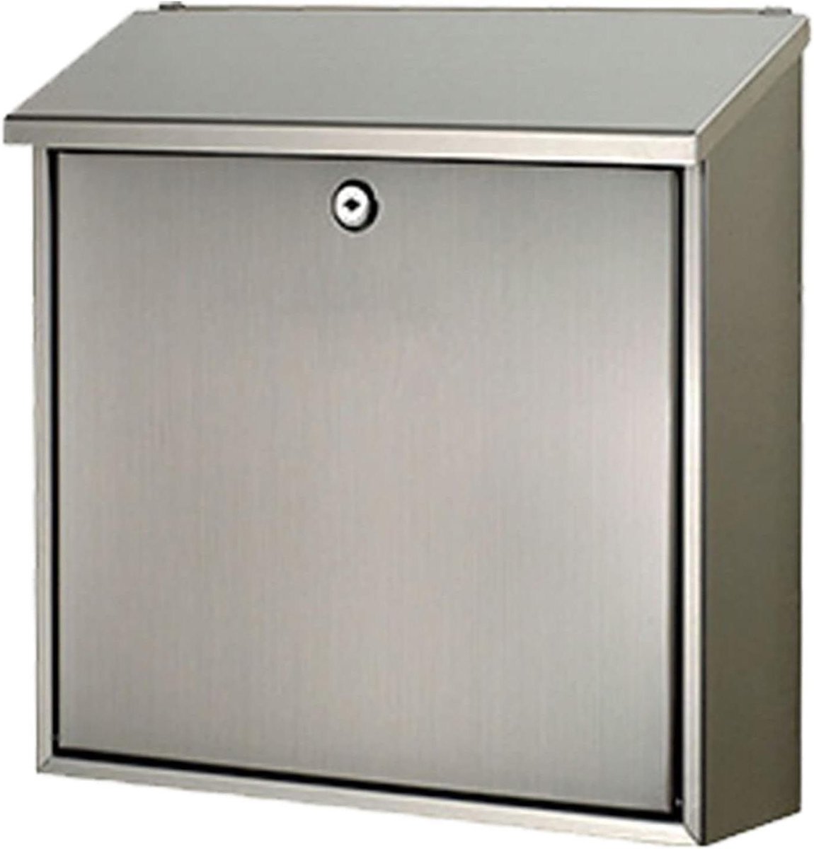 Brievenbus Muurmontage - Postvak Wachtwoordslot - Veilige Post Ontvangen - Regendicht Dakrandontwerp - 367 cm Breed - Zilver