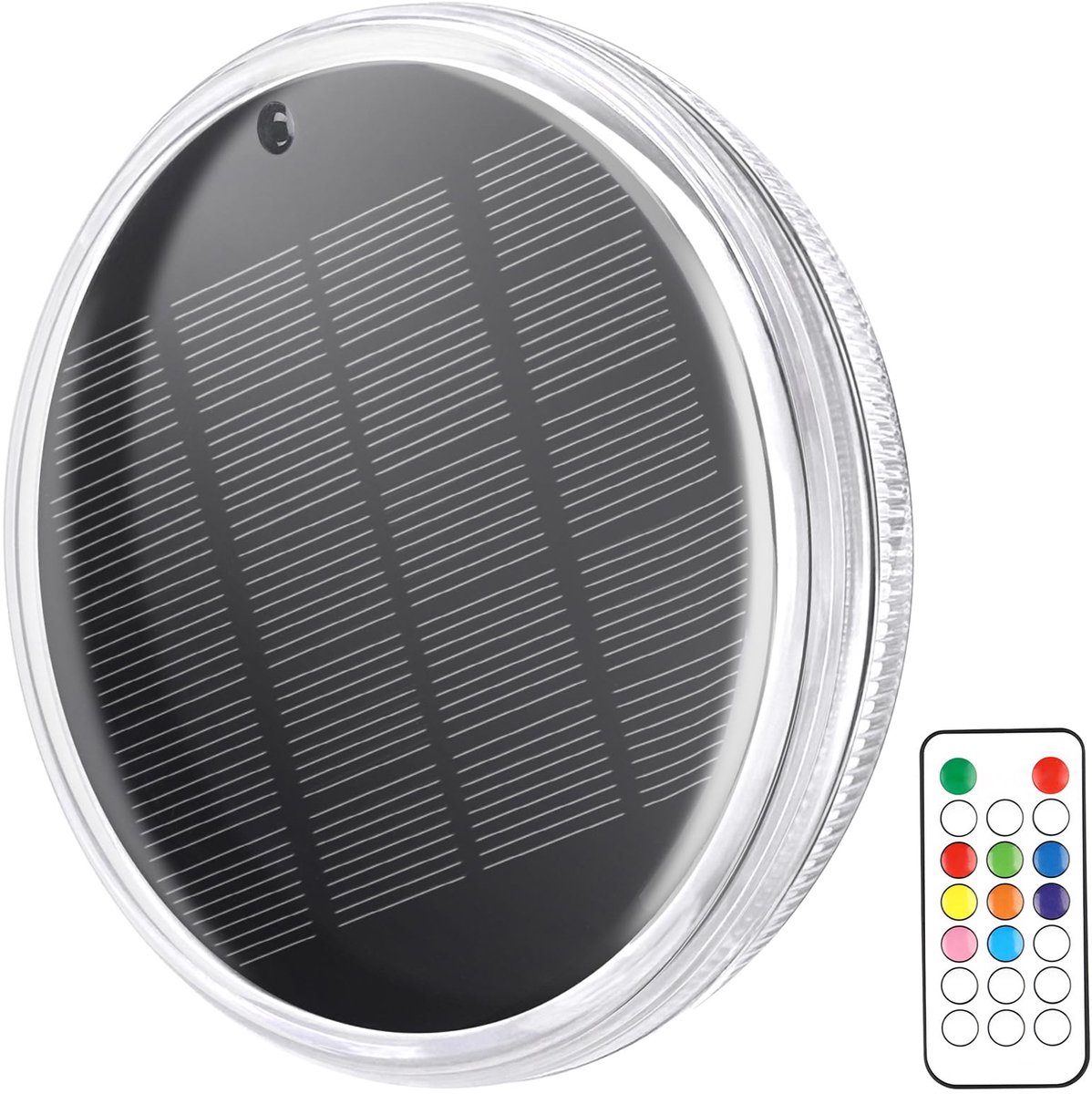 Zonne drijvende zwembadlamp - oplaadbaar met afstandsbediening IPX7 waterdicht 12 lichtstanden 3 timerstanden voor zwembad bad feest tuin