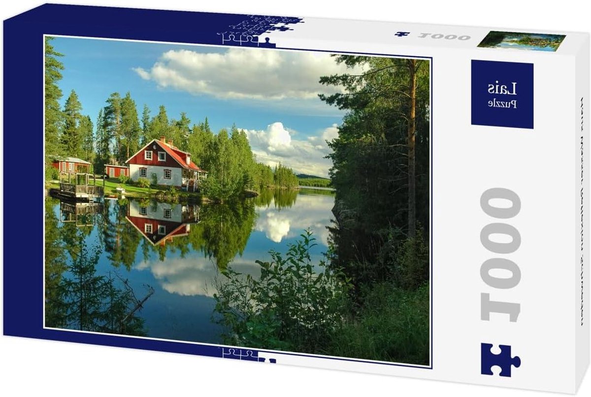 Legpuzzel 1000 - Puzzel Huis - Ontspannen Tijdverdrijf - Water Reflectie - 1000 Stukjes - Meerdere Kleuren