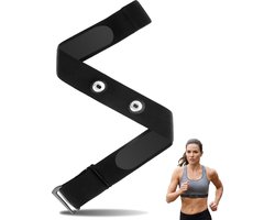 Garmin Garmin Hartslagmeter Borstband Vervanging Compatibel met Polar H10 H9 H7 HR Sensor Zachte Borst Riem voor Dual Wahoo Tickr Coospo Magene Bryton Livlov Verstelbare 75-105cm 45mm Afstand