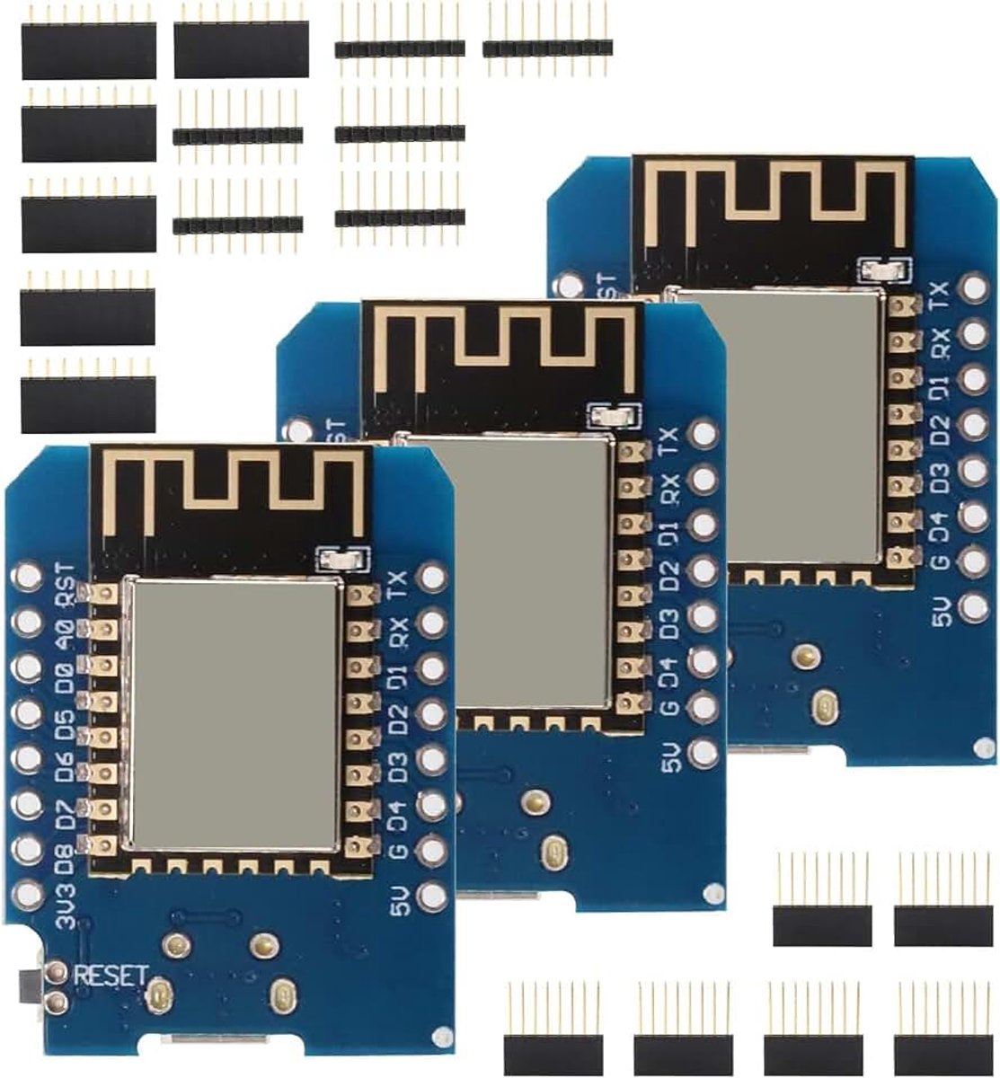 Mini Board Binghe 3 stuks ESP8266 Mini NodeMCU WiFi ESP8266-12F CH340G WLAN USB-module Mimi Wireless ontwikkelingsplaat gebaseerd op ESP8266 compatibel met Arduino