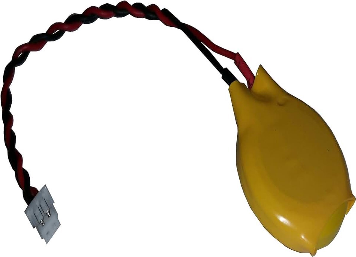 1 x CMOS batterij batterij BIOS CR2032 met stekker MOLEX 2-polig 3V voor PC laptop v. Wegwerp
