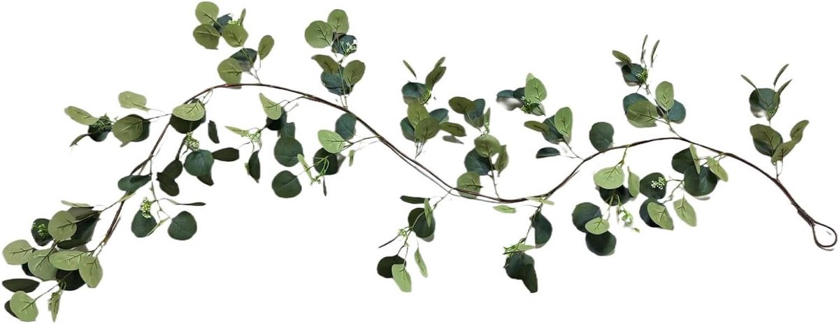 Verlichte Guirlande - Kunstslinger Decoratie - Feestelijke Sfeer Creëren - Natuurlijke Bladstijl - 1.8 Meter - Groen