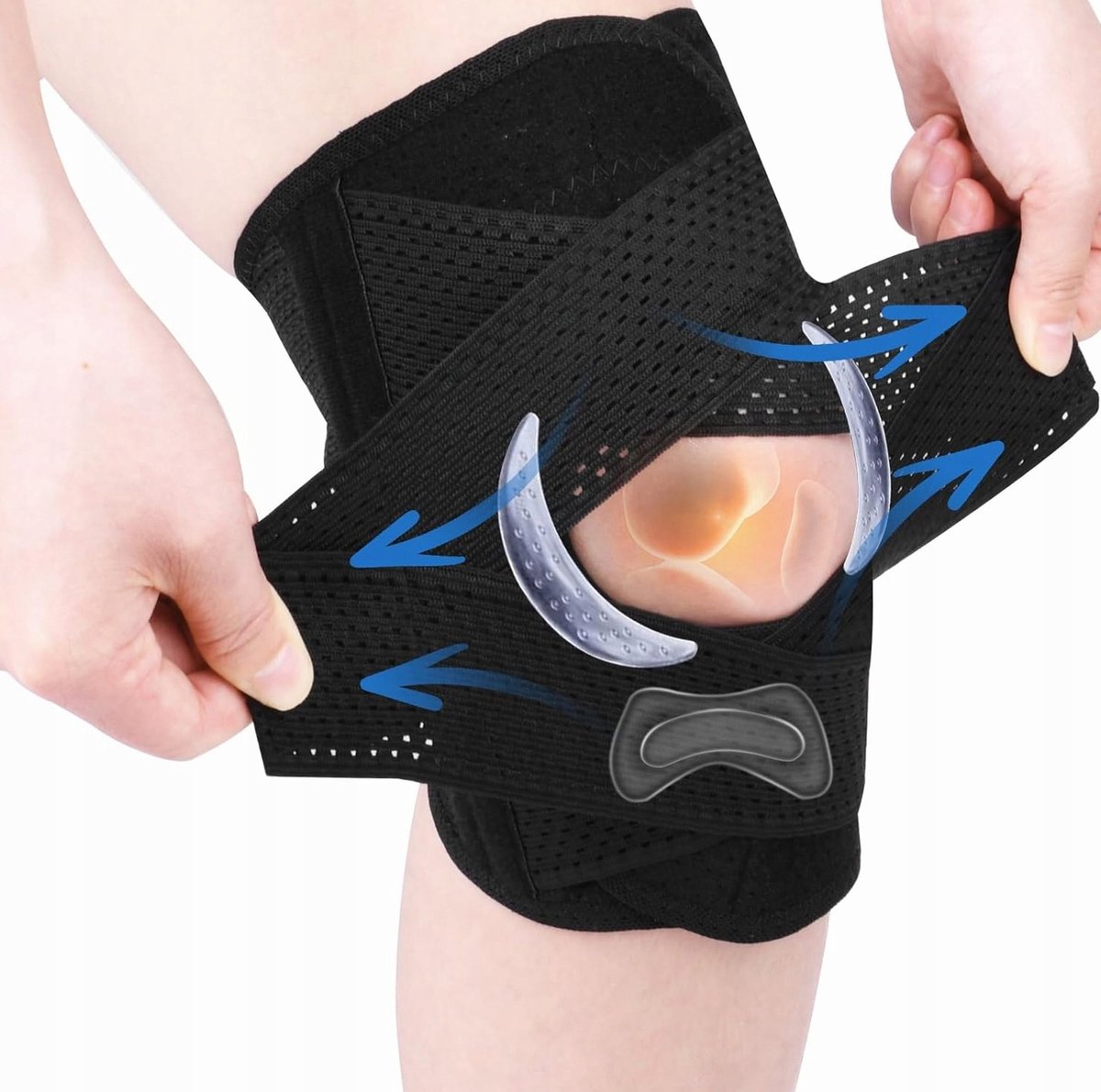Verstelbare Kniebrace Sport Stabilisator voor Pijnverlichting en Ondersteuning