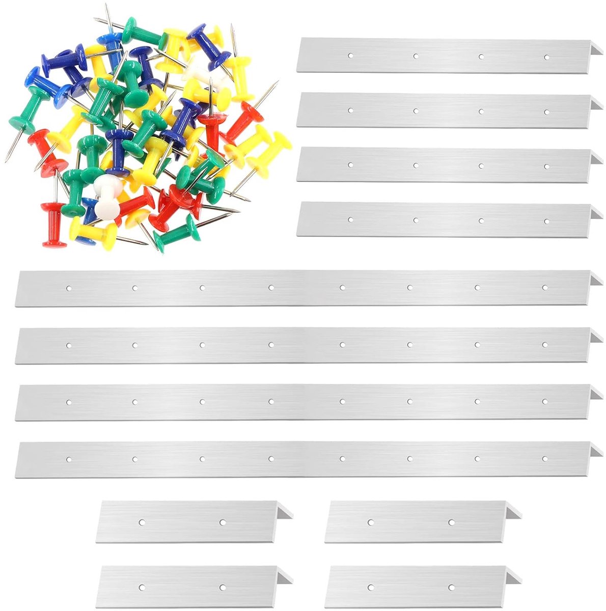 72Pcs 3 Inch 6 Inch 12 Inch Gebrandschilderd Glas Supplies Layout Block Systeem met Mix Kleur Push Pins Hulpmiddelen Kit voor Gebrandschilderd Glas Panelen Craft