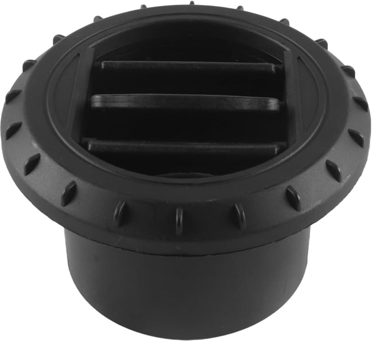 75 mm dieselverwarmingskanaalslang, luchtafvoer, draaibare opening, hulpverwarming, zwart plastic met 360 graden rotatie