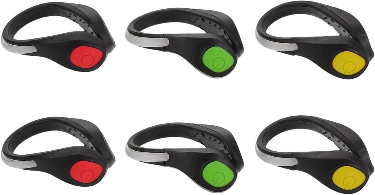 Reflecterende Schoenclips - Schoenverlichting Clip-on Lampjes - Veilig Lopen - Meerdere Verlichtingsmodi - 9x5.8x3 cm - Diverse kleuren