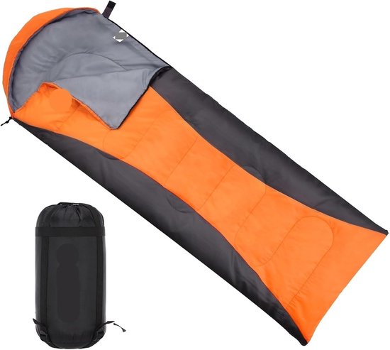 Slaapzak 4-seizoenen - Kampeerslaapzak Warm - Buitenavontuur Kamperen - Waterafstotend Polyester - 1300g - Blauw Grijs — afbeelding 5