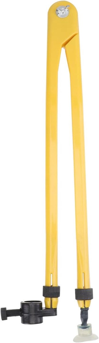 Grote Tekenkompas - Schoolkompas Wiskunde - Cirkels Tekenen - Zuignap Bevestiging - 46 cm - Oranje