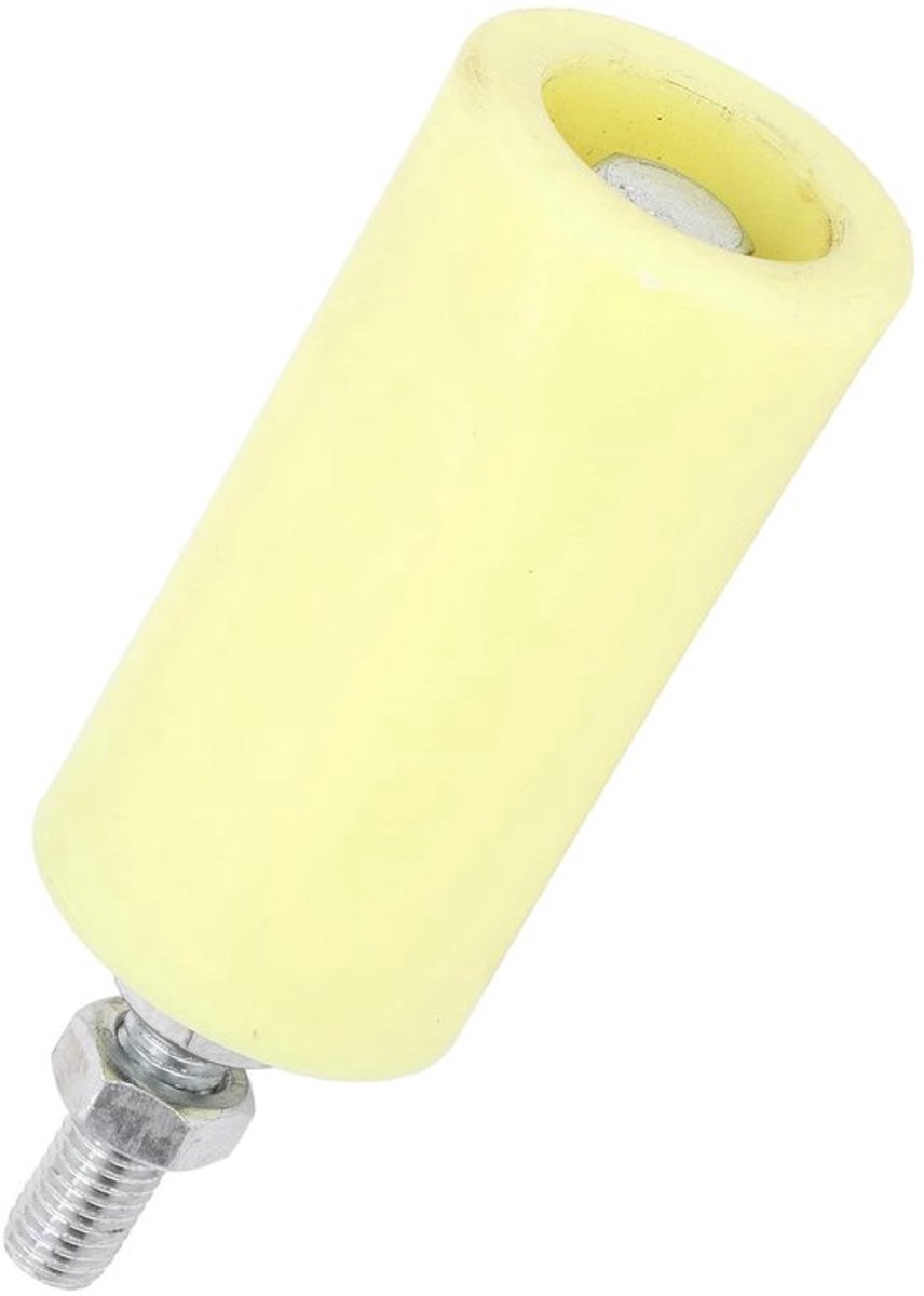 Schuifdeurpalen 2 Stuks - Geleidingswielen - Robuust Nylon - Hefrol - Steunmontagerol - 100 mm Werklengte - Flexibele Installatieopties - Schuifpoortrollen