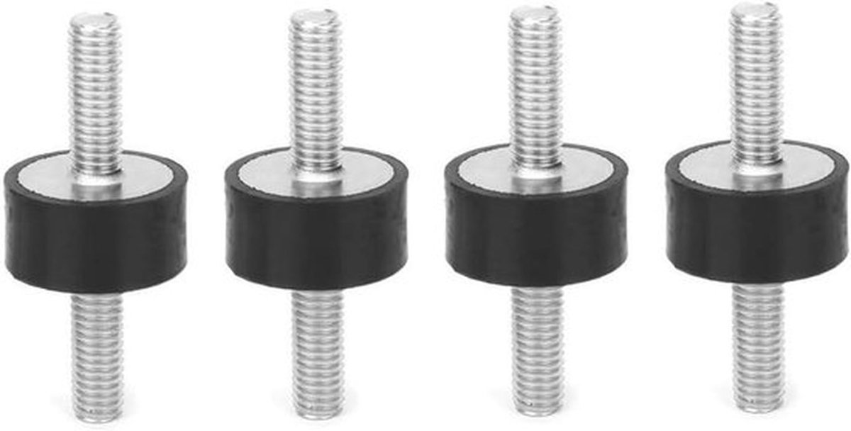 Schokdemper Luchtcompressoren Diesel Benzine -Rubber Mount - Silentblock Absorbers - M6 Formaat - VV20*10 - 4 Stuks (12,99)