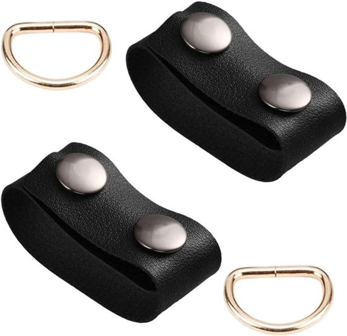 - Sleutelhanger met riemlus - Buitenshuis gebruik - Zwart leer - Duurzaam - Tactisch design - Geschikt voor sportriemen - Dames en heren