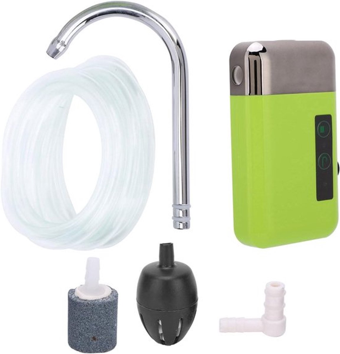 Zuurstofpomp met 3 Modi en LED-verlichting voor Waterafvoer en Vissen