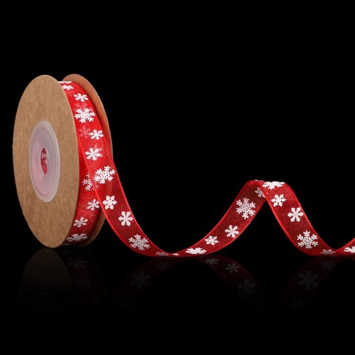 - Kerstlint - Sneeuwvloklint - Dun - Rood Wit - Polyestervezel - Kerstboomdecoratie - Geschenkpakket - Slinger