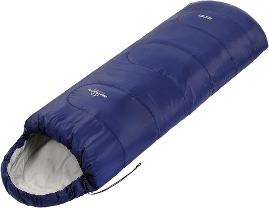 Slaapzak Rechthoekig - Outdoor Deelbaar - Kamperen en Reizen - Waterafstotende Buitenkant - 220 x 72 cm - Blauw — afbeelding 2