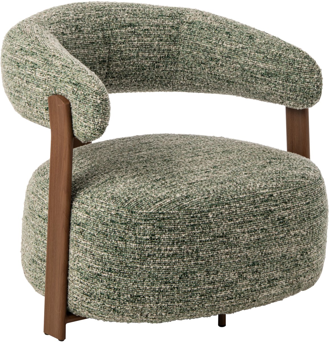 J-Line Fauteuil - schuim - olijfgroen
