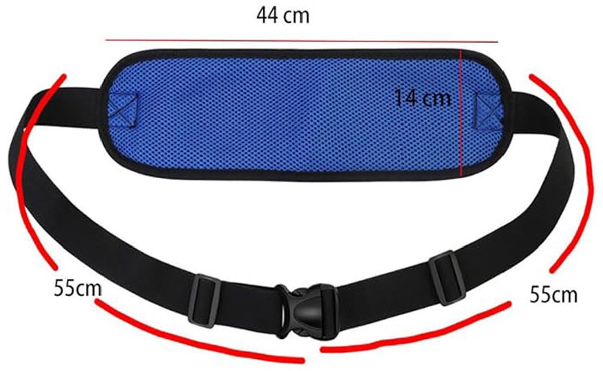 1 Rolstoelriem - Rolstoel Veiligheidsgordel - Verstelbare Heupgordel voor Ouderen en Gehandicapten - Zitbeveiliging - Eenvoudig aan te Brengen - Stevig en Comfortabel - Blauw
