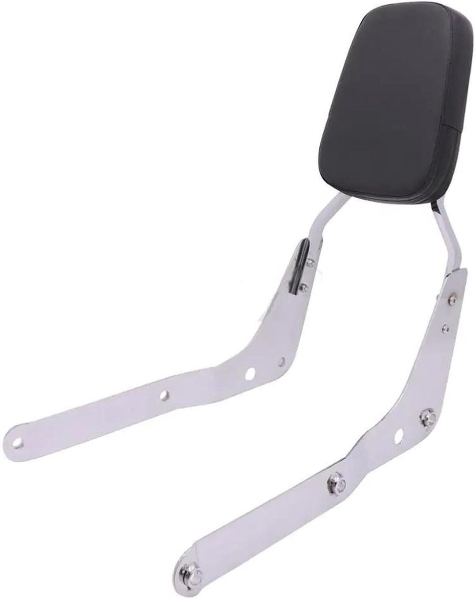 Passagierskussen Motorfiets - Rugsteun Kussen - Comfortabel Reizen - Waterdicht Synthetisch Leer - Niet gespecificeerd - Zilver