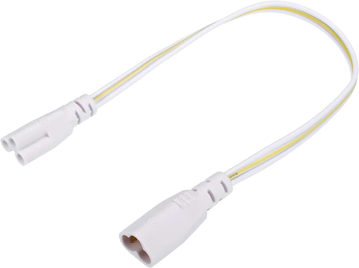 Sourcing map T5 T8 LED-kabel 30 cm stekker naar bus kabelverlenging voor LED pakket van 6