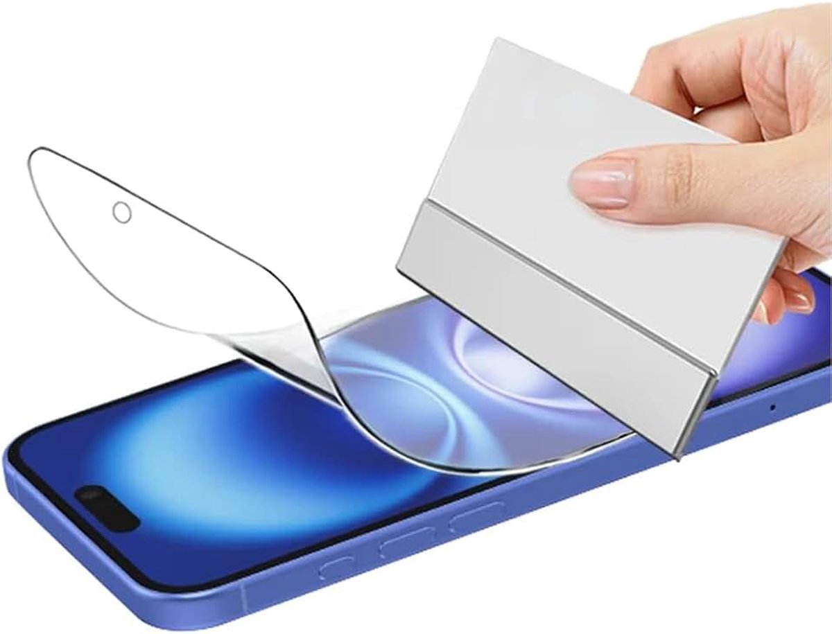 Displaybeschermfolie voor iPhone 16 6,1 inch, 3 stuks zachte TPU HD transparante beeldschermbescherming [hoge gevoeligheid] [geen gehard glas]