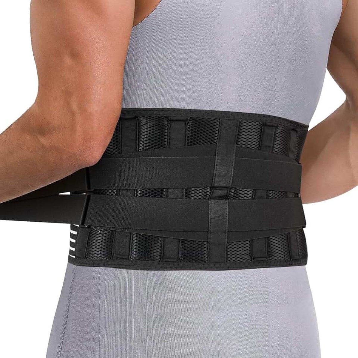Riem voor mannen, plus size rugsteun, ruggordel voor onderrugpijn, maat S