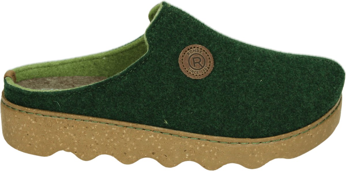 Rohde 6120 - Dames pantoffels - Kleur: Groen - Maat: 37
