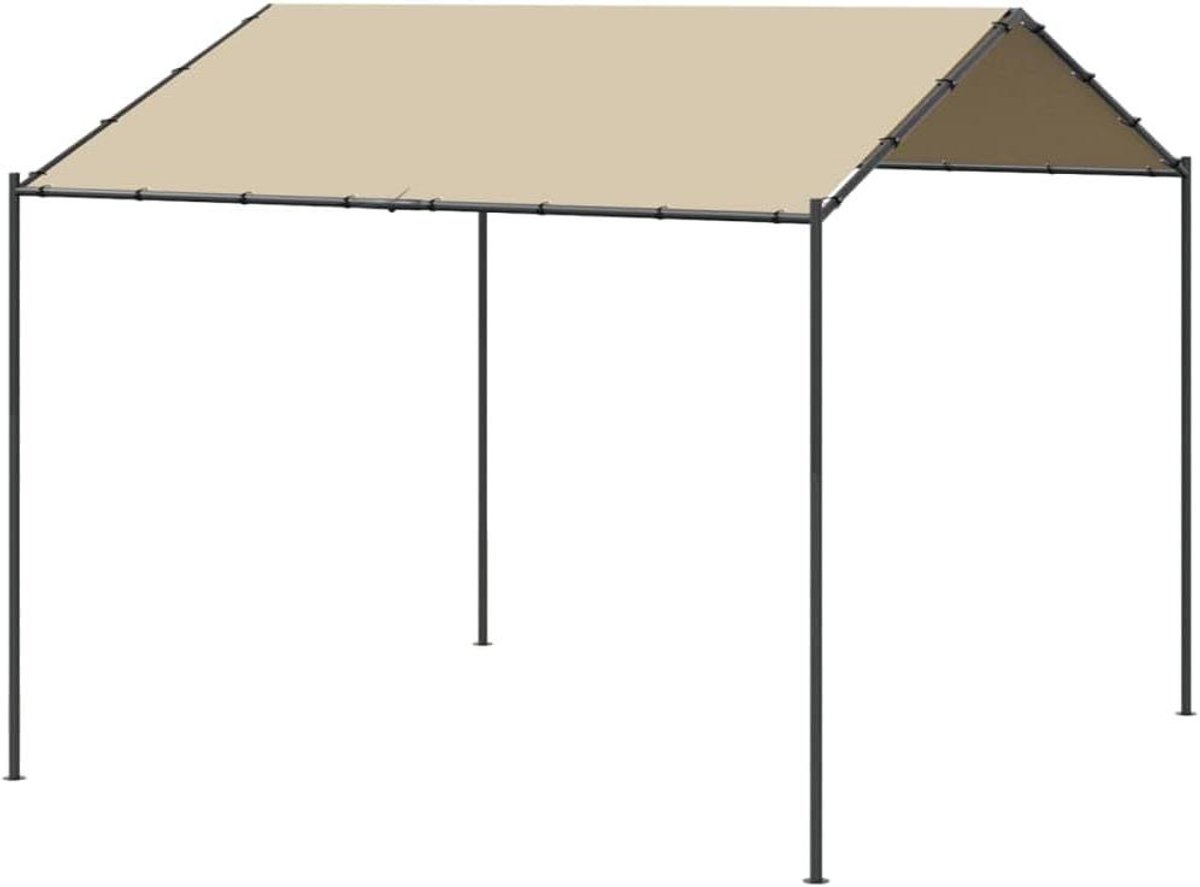 Tuinpaviljoen - Feesttent Partytent - Buiten Genieten - Waterbestendig Materiaal - 3x3 m - Beige