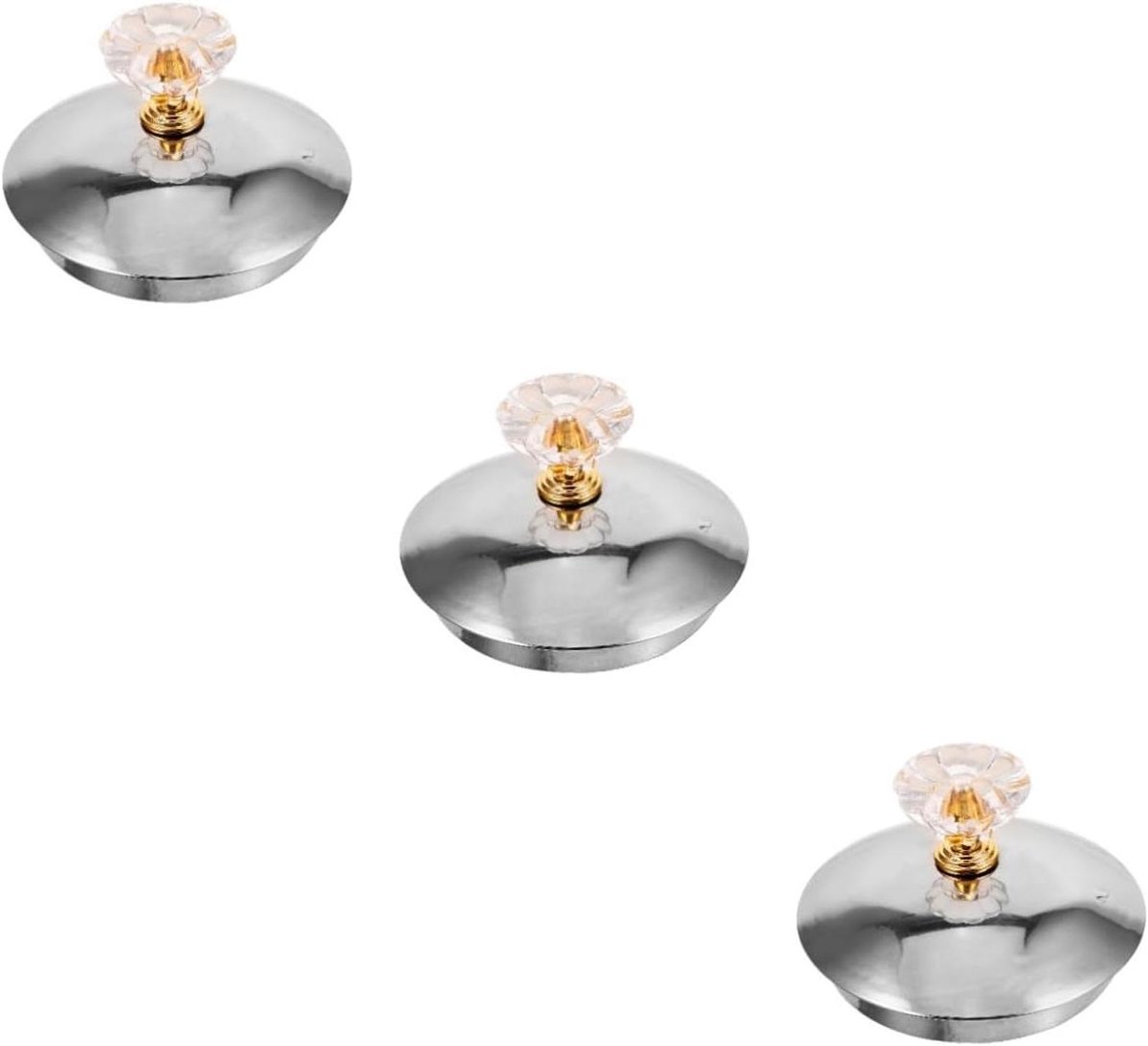 Waterkoker Deksel - Ketel Vervanging - Water Verwarmen - Roestvrij Staal - 3 Stuks - Zilver