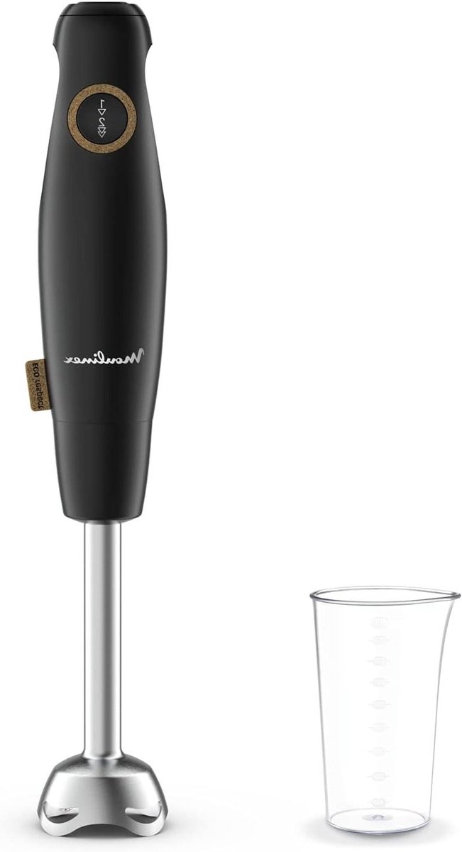 Mixvoet - Keukenmixer Handmixer - Gladde Sauzen Maken - Eco Design - 0.8 Liter - Zwart