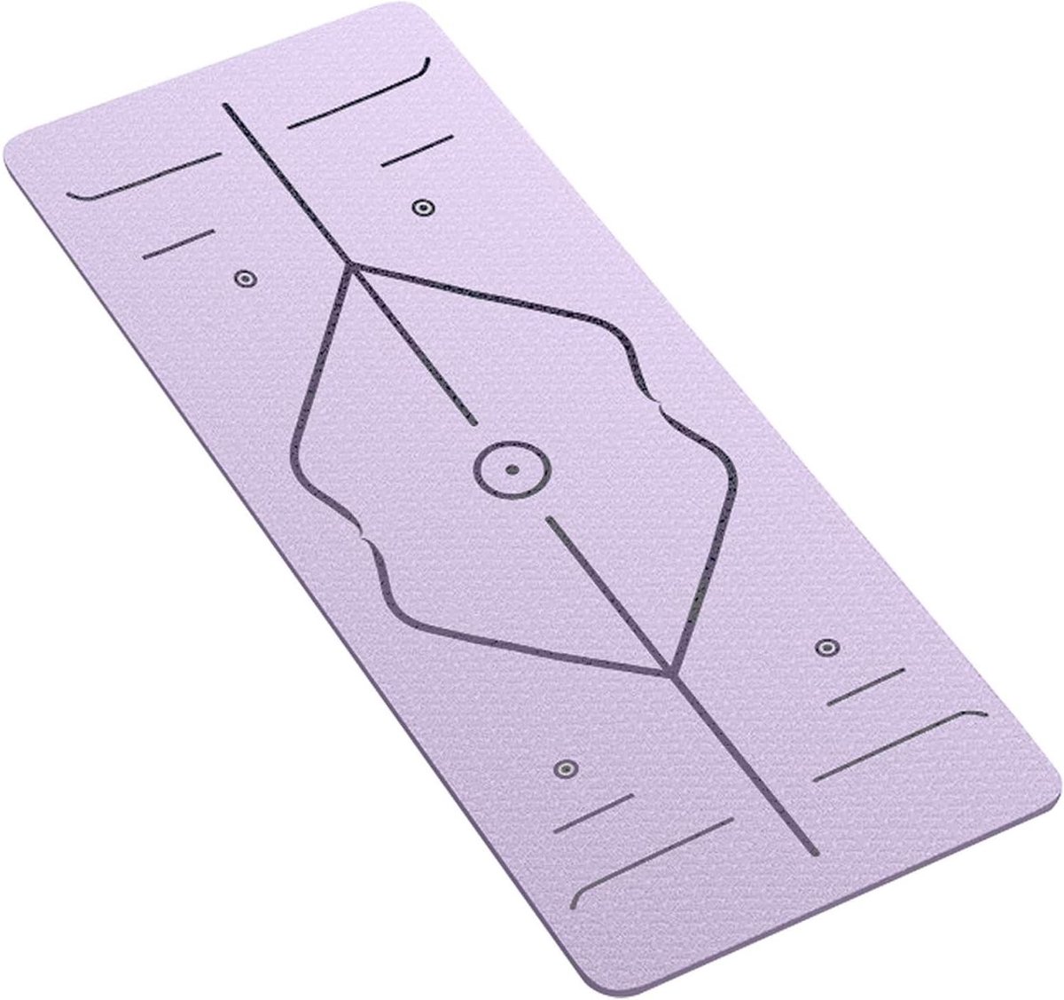 Dikke Pilatesmat - Yogamat Fitnessmat - Thuis Sporten - Extra Dik Ontwerp - 63x15x15 cm - Paars