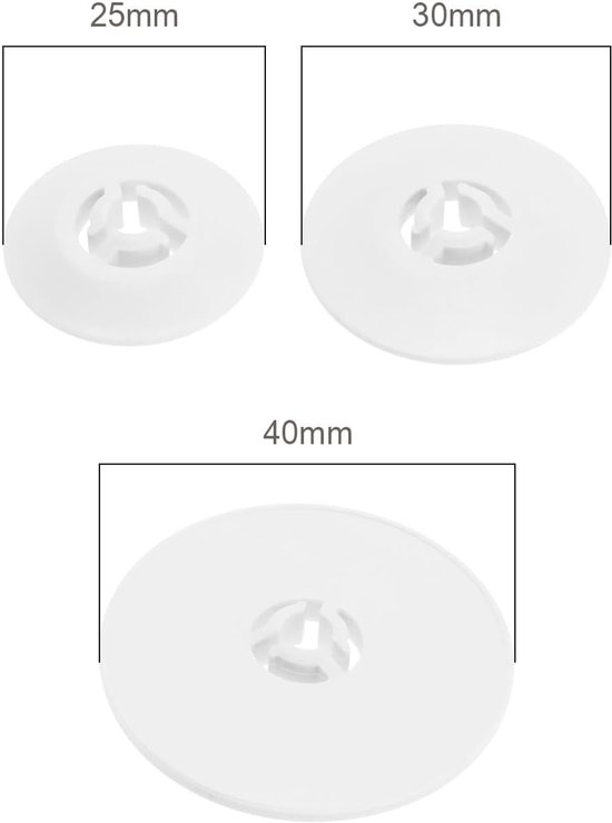 3 stuks kleine middelgrote grote naaimachine spoel pin dop vervanging spoel dop plastic naaien spoel dop compatibel met broer, wit — afbeelding 3