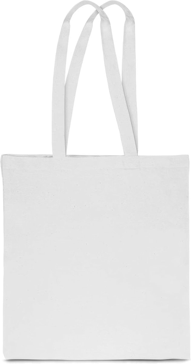 tas 38 x 42 cm - Tote Bag - Stoffen tas om te beschilderen Onbedrukt 1, 5, 10, 25, 50 stuks. - Katoenen tas met twee lange handgrepen - draagtas, boodschappentassen