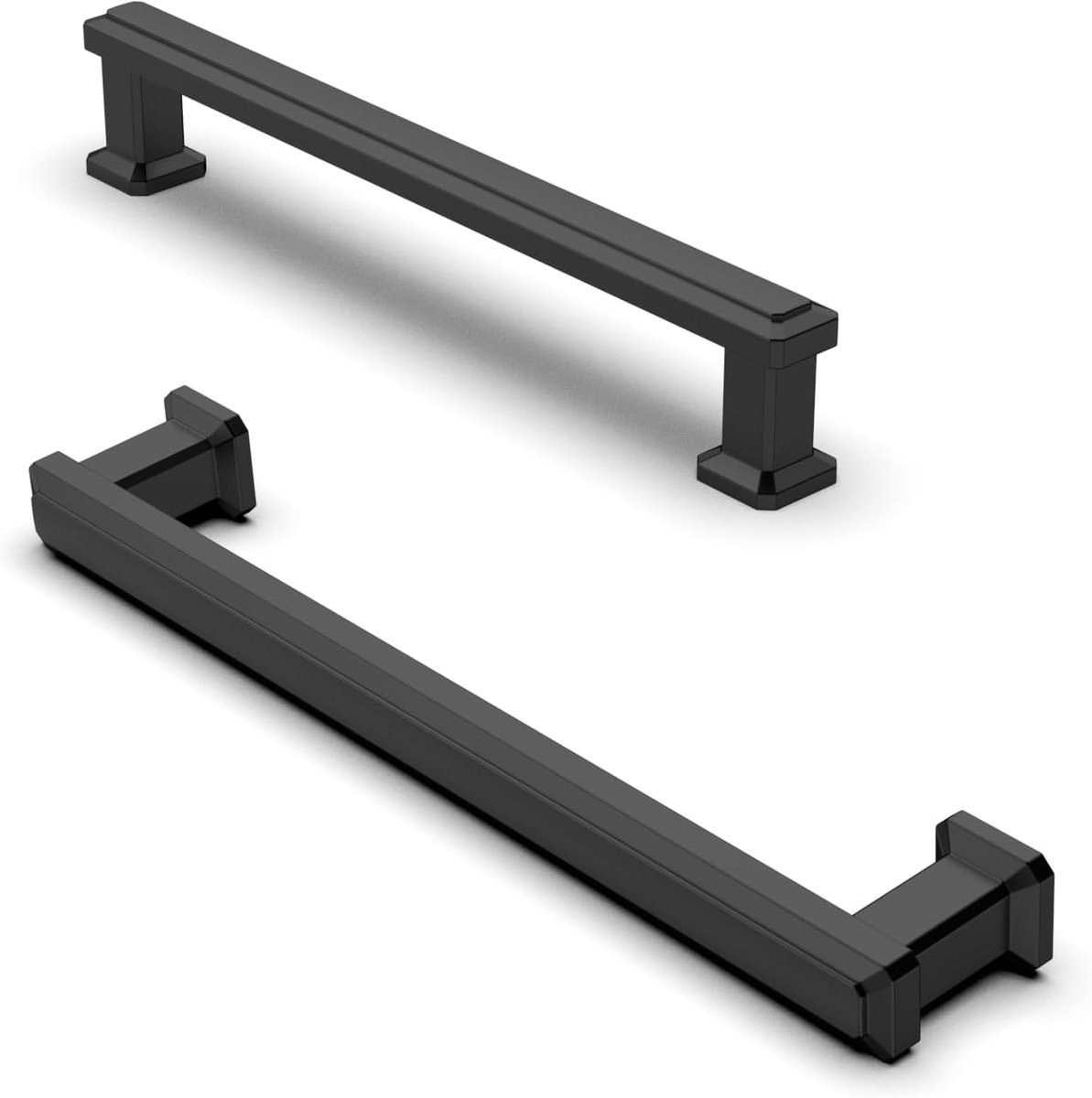 10 stuks kastgrepen, meubelgrepen 128 mm lochafstand mat zwart, keukengrepen ladegrepen, zinklegering meubelgrepen voor keukenkasten, kasten, ladegrepen
