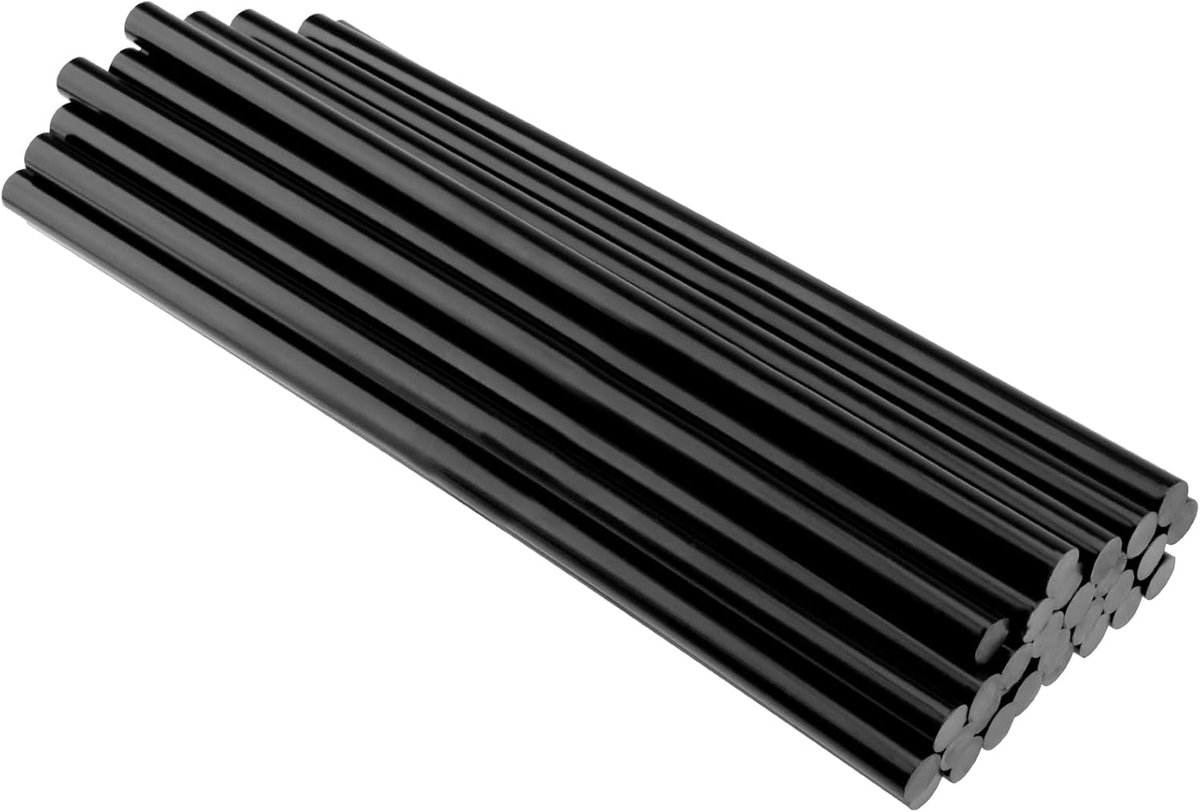 30 stuks 270 x 11mm hete lijmsticks zwart, lijmsticks hete lijm, hete lijmsticks, smeltlijmsticks voor carrosserie deuken reparatie verwijderaar handwerk DIY thuis kantoor projecten