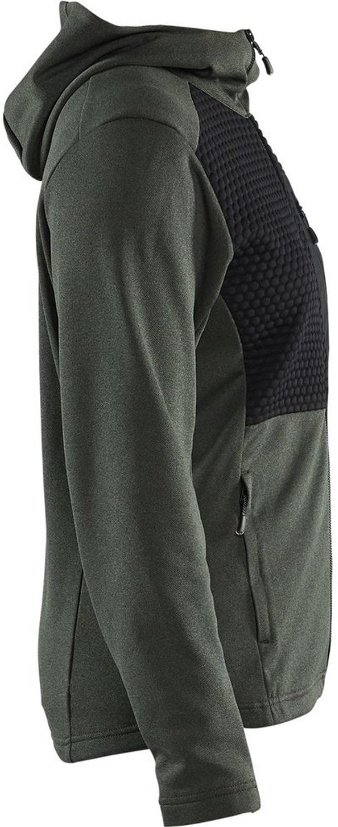 Blaklader 3542-2533 Dames hoodie met hele rits Herfstgroen Zwart