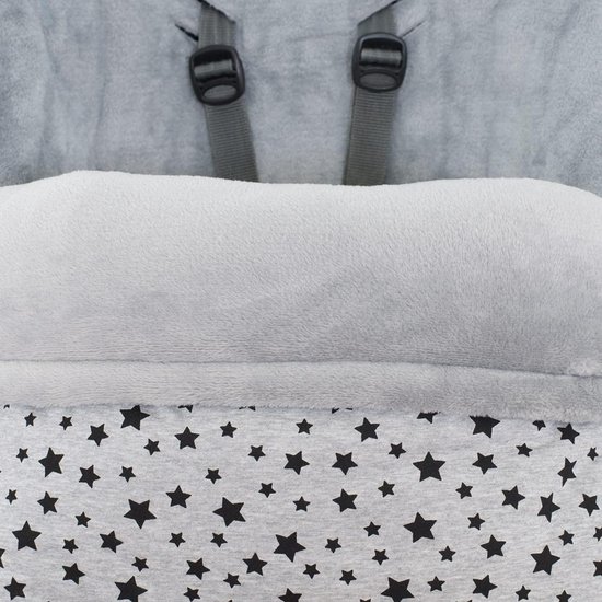Kinderwagen Voetzak - Babyzak - Comfortabel Wandelen - Oeko-tex Gecertificeerd - 110 cm Lengte - Zwarte Ster — afbeelding 2