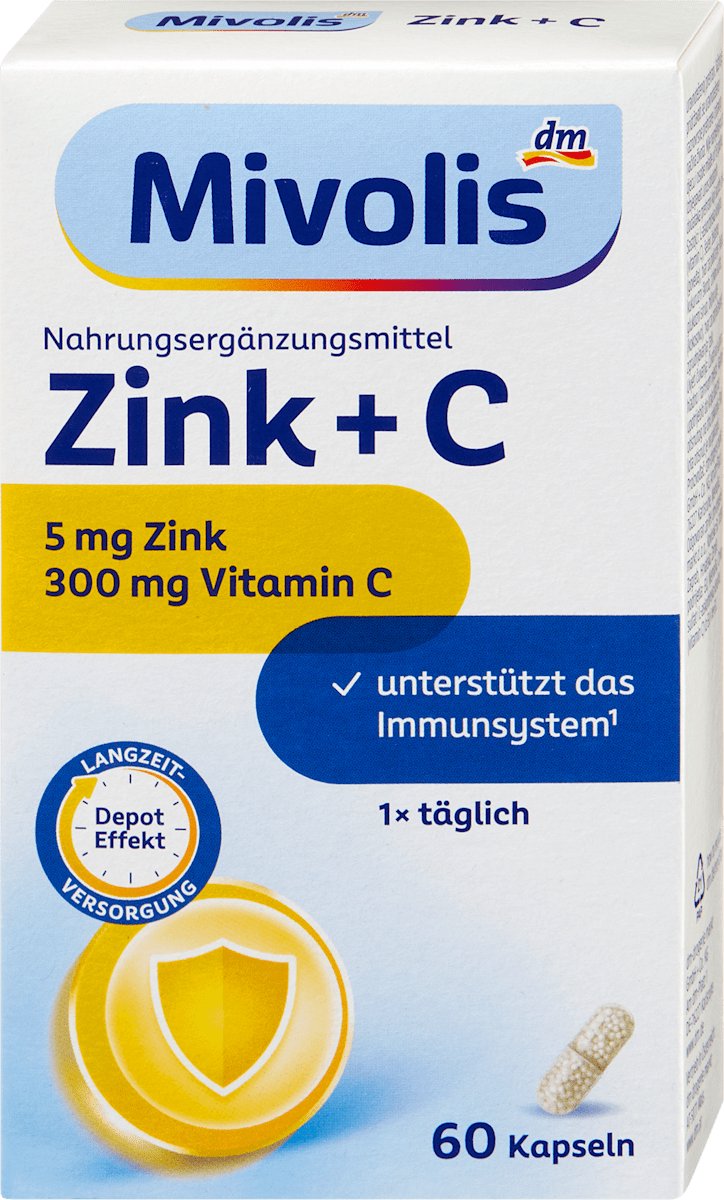 Mivolis Zink + C Depot – 60 capsules