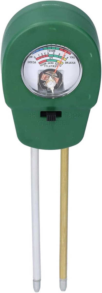 Bodem Test Kit - PH Meter - Planten Verzorgen - 3-in-1 Functie - 200x56mm - Zwart