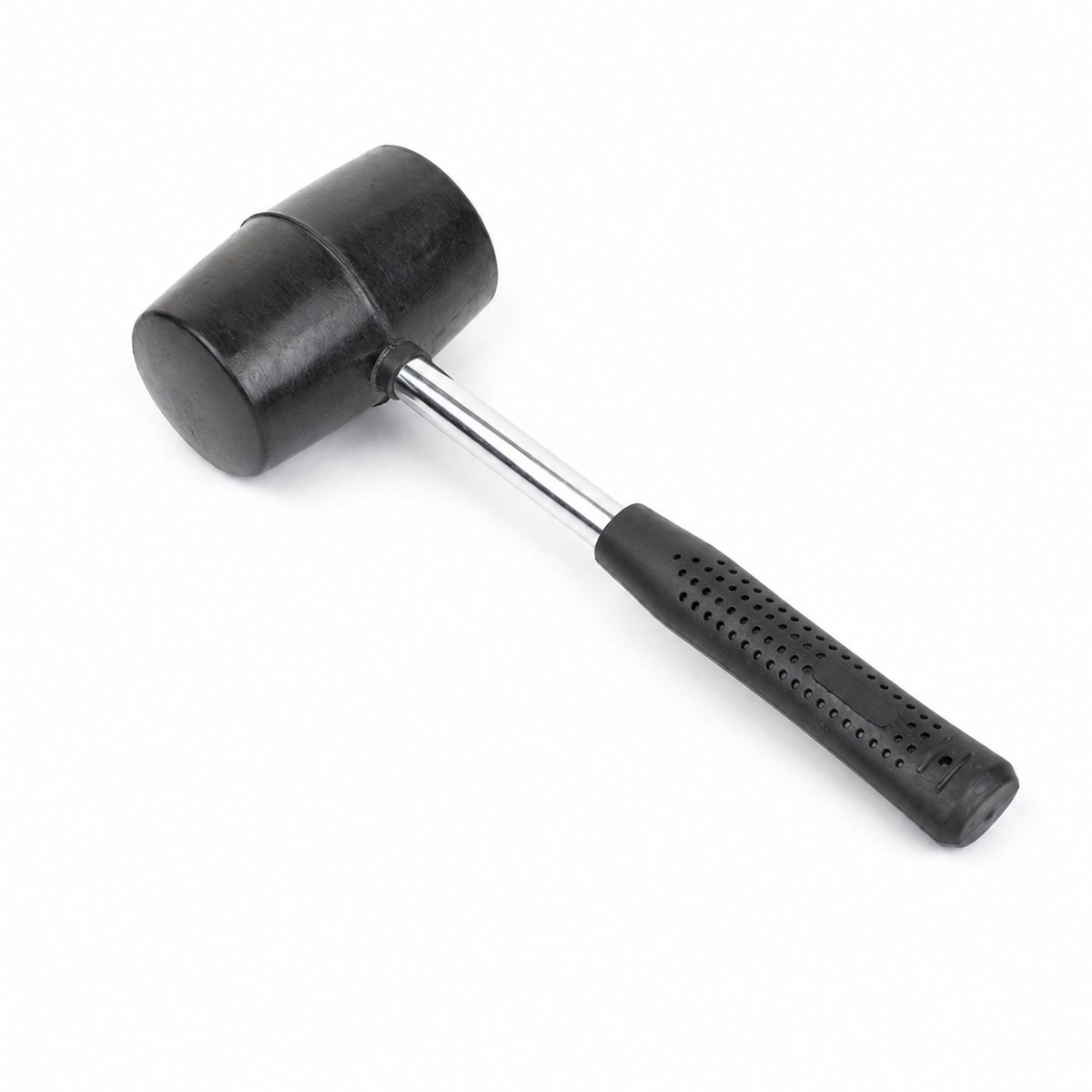 Rubber Hamer - Montagehamer Met Stalen Steel - Massieve Rubberen Kop - 26 cm - Zwart