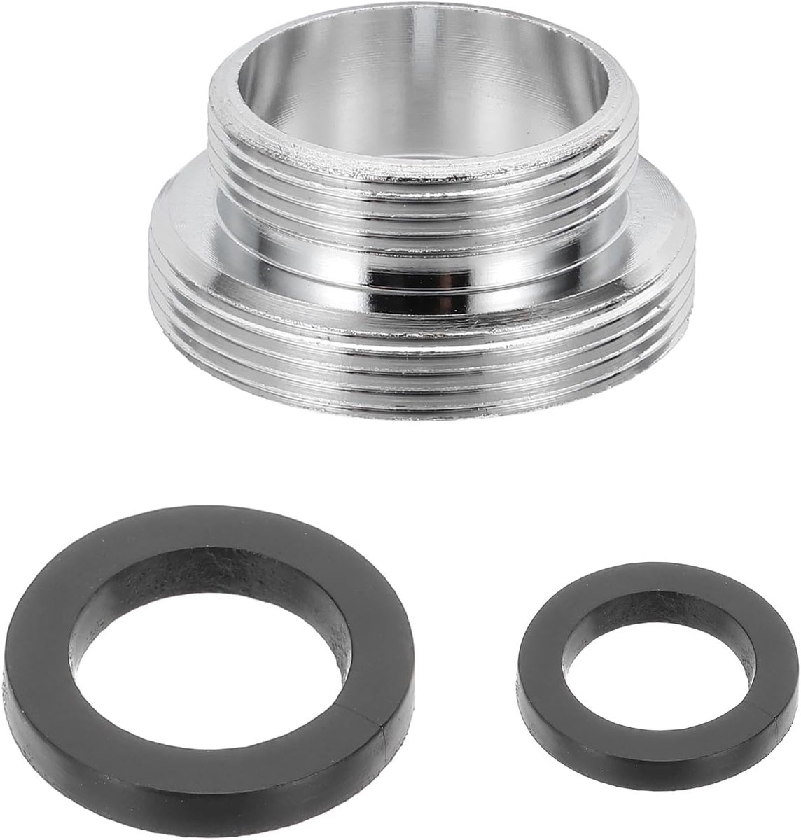 Kraanbeluchter adapter, M28 mannelijk naar M22 mannelijk met afdichting, lengte 13 mm, verloopstuk voor kraan, beluchter kraan, adapter keukenkraan voor tuinslang, gootsteenkraan