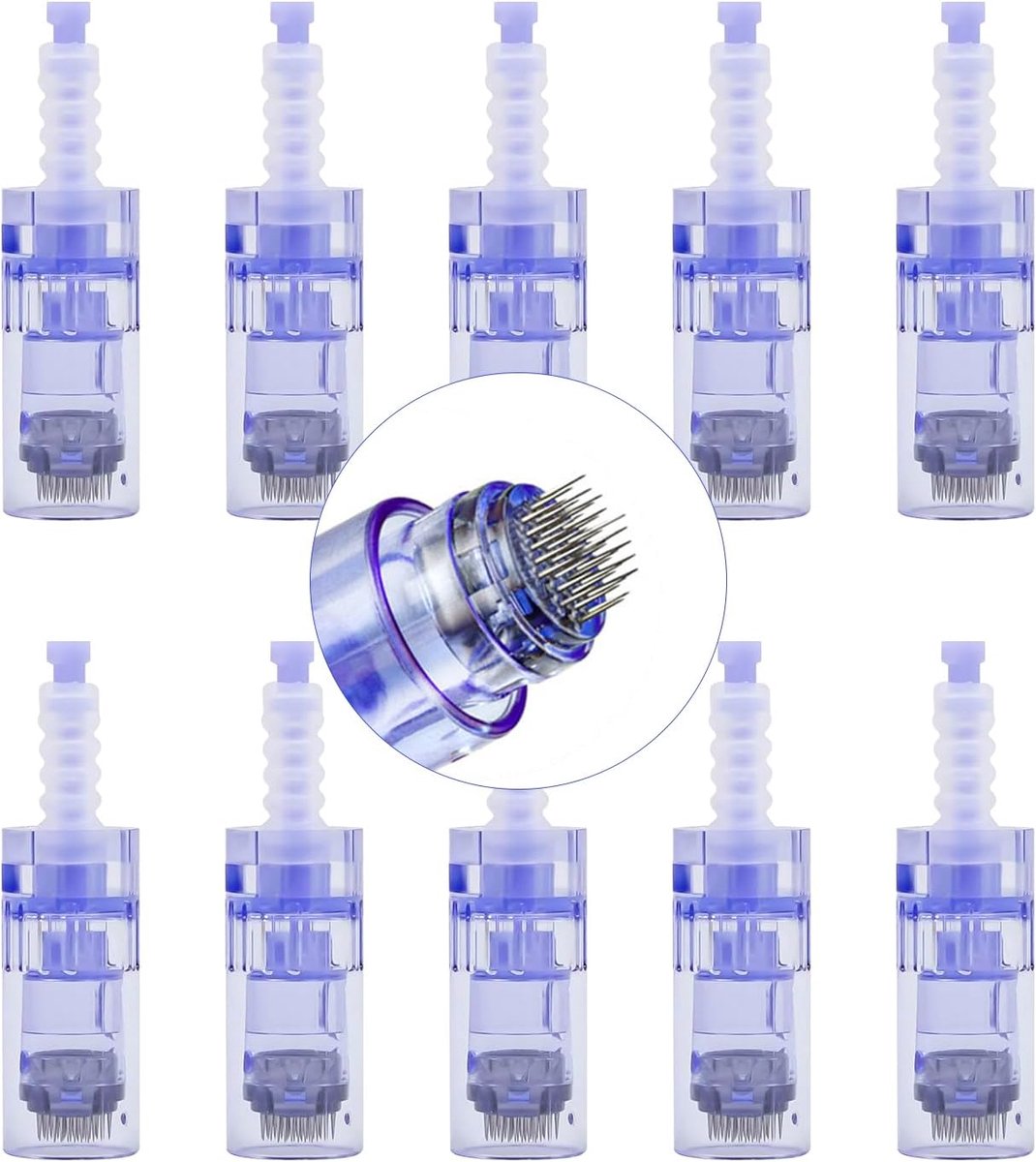 naalden, 10 stuks 36-pins vervangende Derma Pen naald cartridges voor Dr.pen Ultima A6, 10 stuks/verpakking