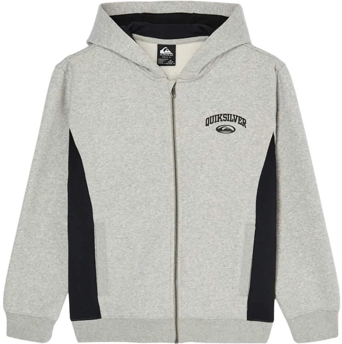 Quiksilver No Teacher Hd Z Sweatshirt Met Rits 10 Years Jongen Grijs