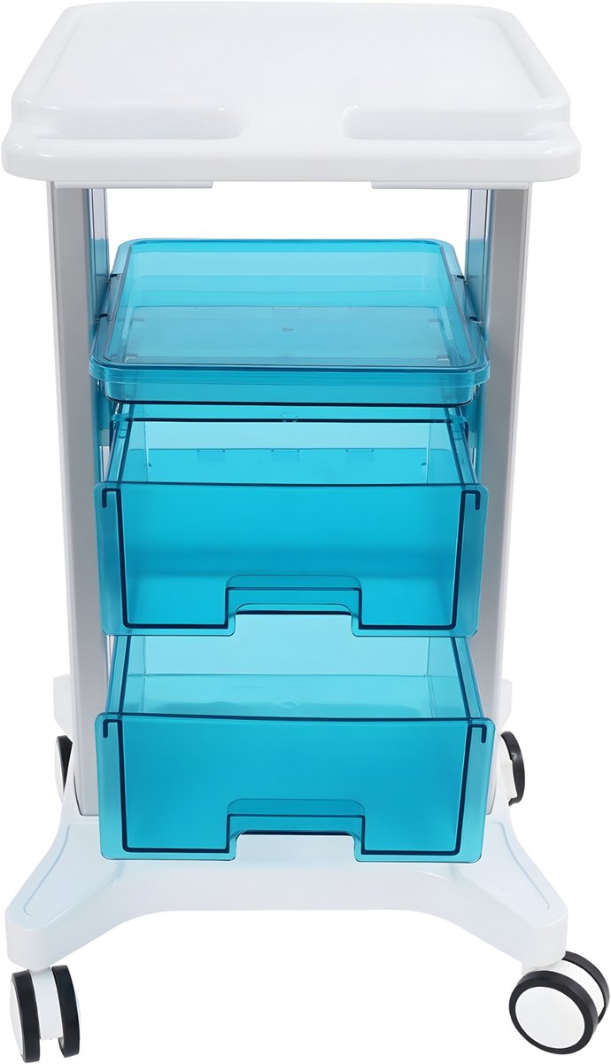Medische Trolley Luxe - 100 KG Draagvermogen - Mobiele Opbergkar - Beauty Kar - Eenvoudig Desig