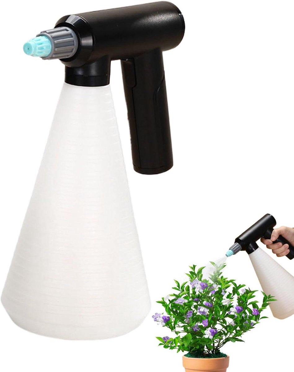 Automatische Verstuiver - Elektrische Sproeier - Planten Water Geven - Verstelbare Mistkop - 19 cm Breed - Groen