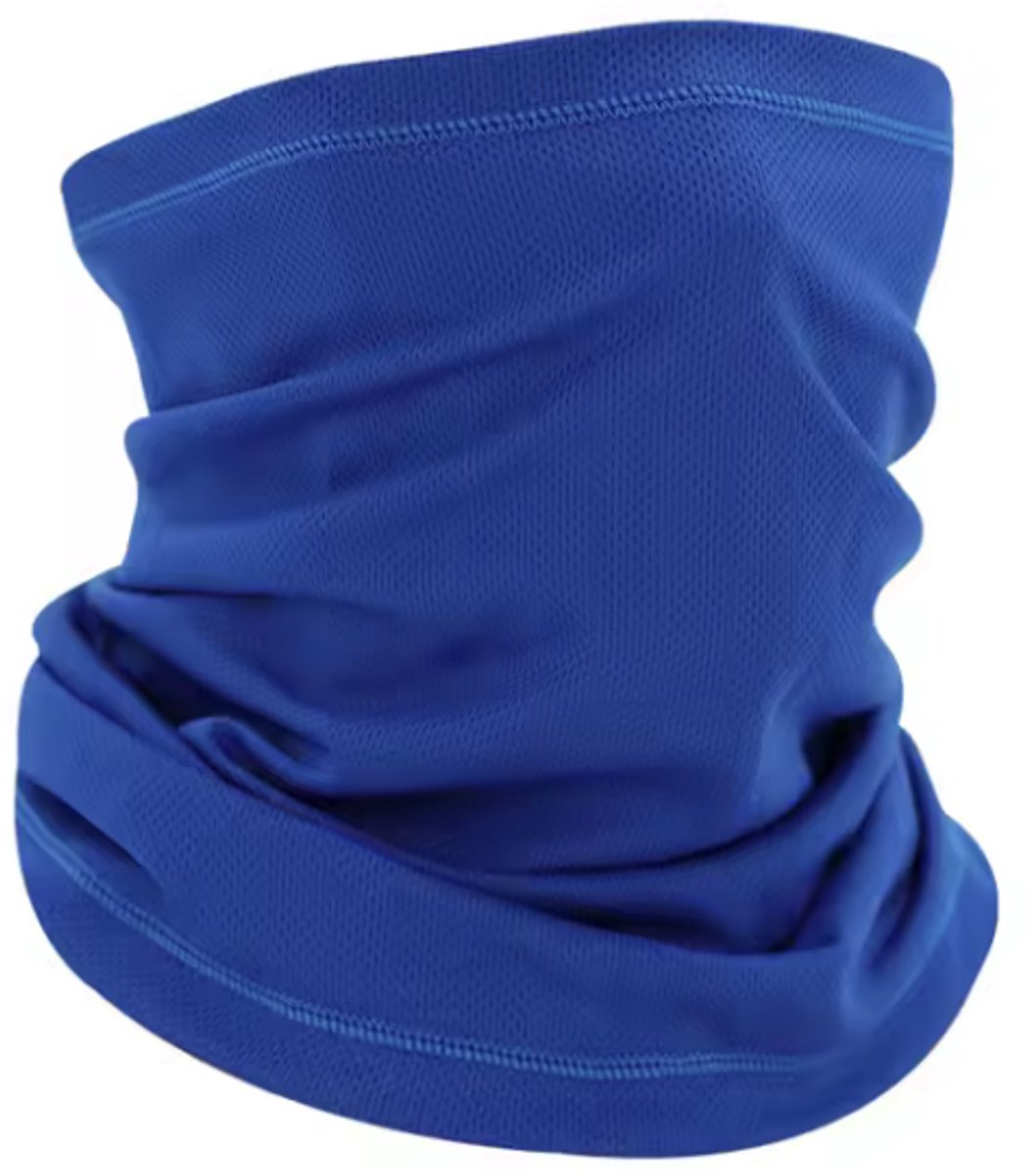 Blauwe col - Colletje - Nekwarmer - Sjaal - Bandana - Halswarmer - Spandex - Fashion Sport - Mondbescherming - Universeel - CHPN