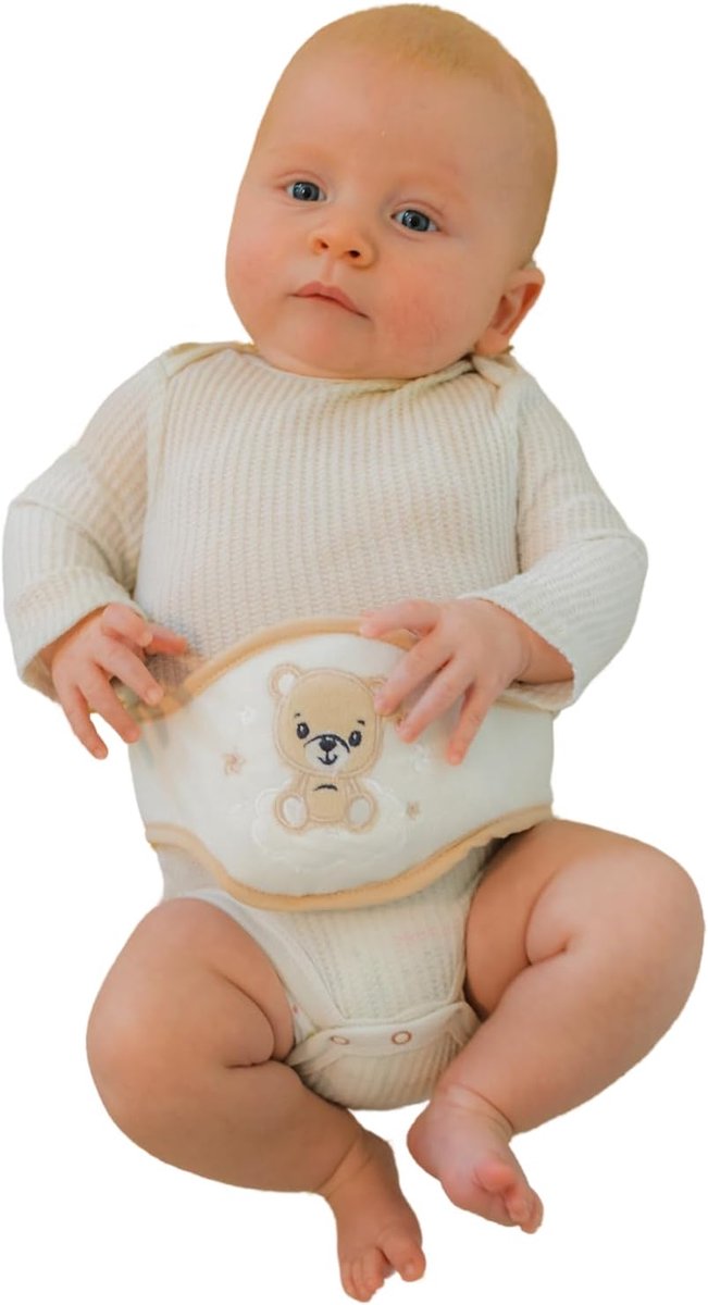 SnelShoppen - Baby warmtekussen kersenpitten - warmtegordel voor baby's en peuters - korrelkussen bij buikpijn en winderigheid - ideaal geboorte en do